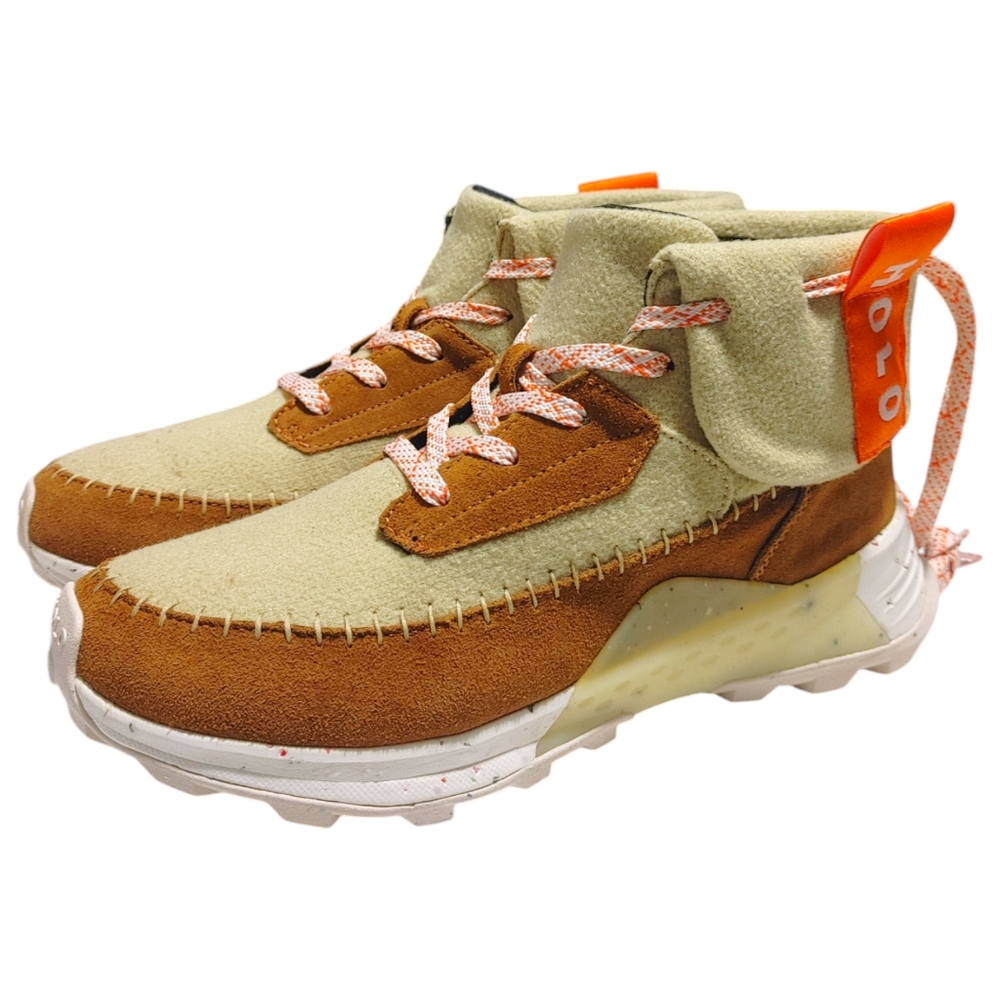 Holo Beige Brown Quorra Lace Up Hiking Sneakers Boots Women's Size 11 NWT - Picture 4 of 10